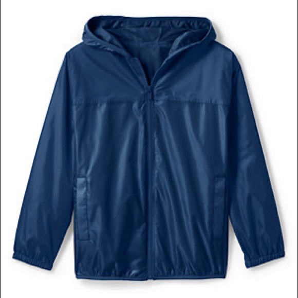 Lands’ End Kid’s Packable Waterproof Rain Jacket - Picture 10 of 11